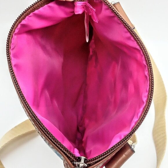 Lily Bloom Blue Polka Dot Multicolor Floral Crossbody Bag - Picture 4 of 5